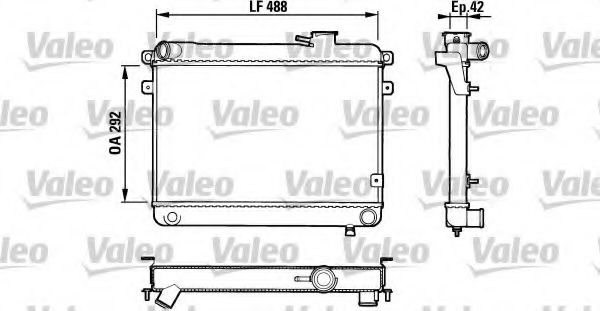 Радиатор охлаждения двигателя valeo 883762