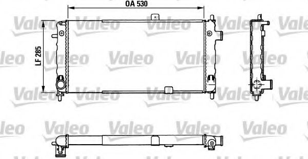 Радиатор охлаждения двигателя VALEO 883771