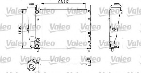 Радиатор охлаждения двигателя valeo 883806