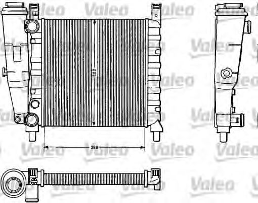 Радиатор охлаждения двигателя VALEO 883812