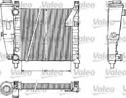 Радиатор охлаждения двигателя VALEO 883813