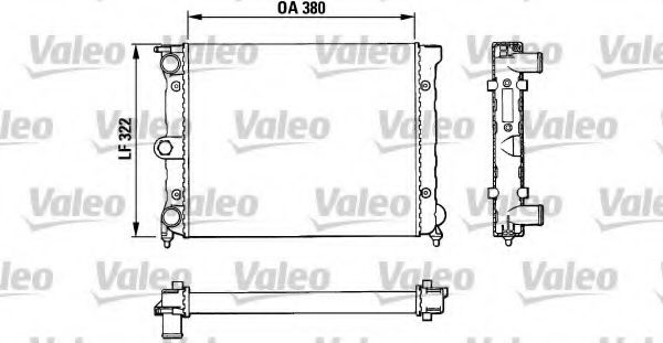 Радиатор охлаждения двигателя VALEO 883818