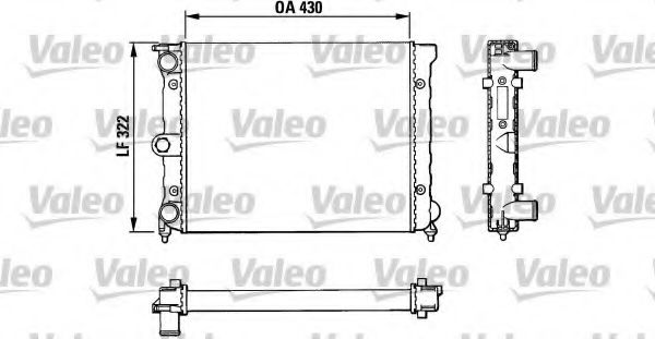 Радиатор охлаждения двигателя VALEO 883819