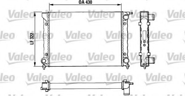 Радиатор охлаждения двигателя VALEO 883820