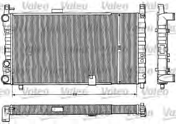 Радиатор охлаждения двигателя valeo 883822