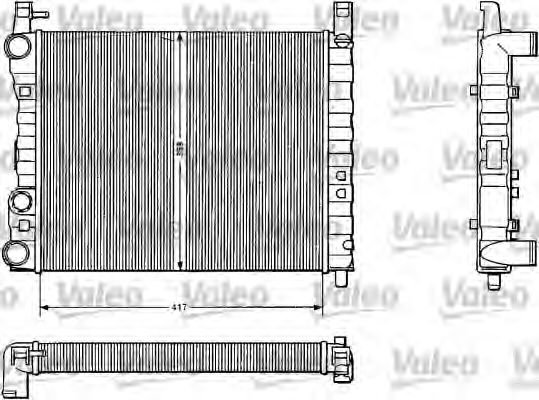Радиатор охлаждения двигателя valeo 883824