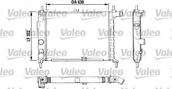 Радиатор охлаждения двигателя VALEO 883858