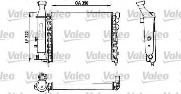 Радиатор охлаждения двигателя VALEO 883866