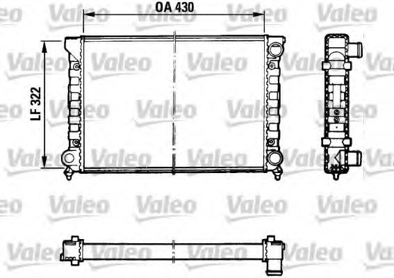 Радиатор охлаждения двигателя VALEO 883869