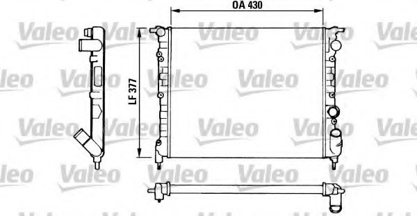 Радиатор охлаждения двигателя VALEO 883875