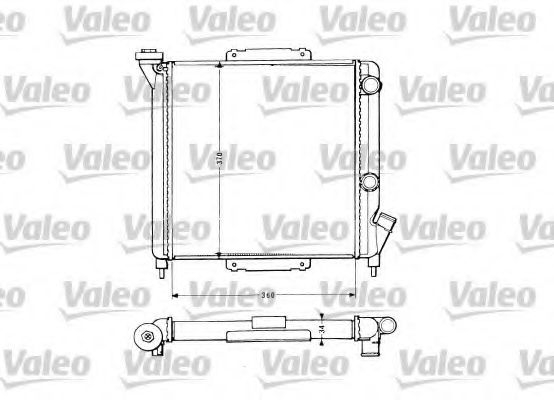 Радиатор охлаждения двигателя VALEO 883959