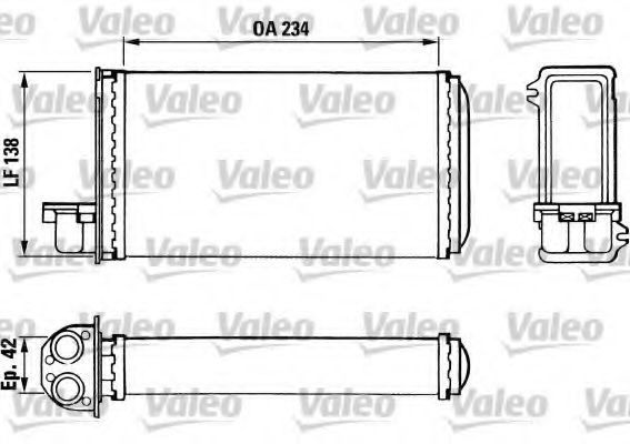 Радиатор печки VALEO 883965