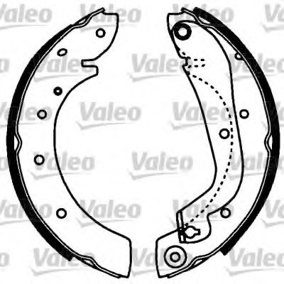 Тормозные колодки барабанные VALEO 553811