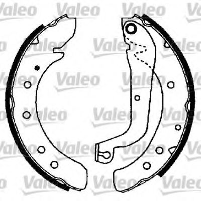 Тормозные колодки барабанные VALEO 554582