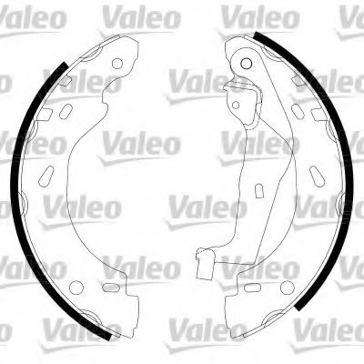 Тормозные колодки барабанные VALEO 554763