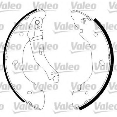 Тормозные колодки барабанные VALEO 564023