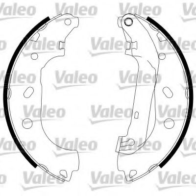 Тормозные колодки барабанные VALEO 564011