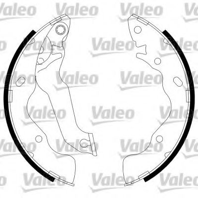 Тормозные колодки барабанные VALEO 564034