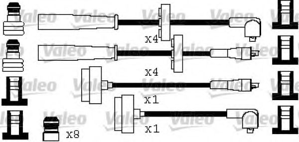 Комплект проводов зажигания VALEO 346521
