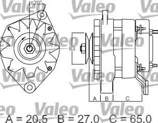 Генератор VALEO 436352 Генератор VALEO 436352