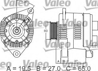 Генератор VALEO 436637 Генератор VALEO 436637