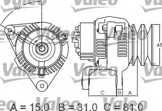 Генератор VALEO 437195 Генератор VALEO 437195
