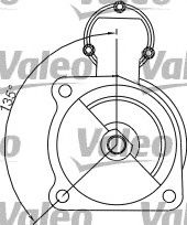 Стартер VALEO 455525 Стартер VALEO 455525