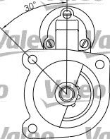 Стартер VALEO 455622 Стартер VALEO 455622