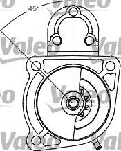 Стартер VALEO 458183 Стартер VALEO 458183