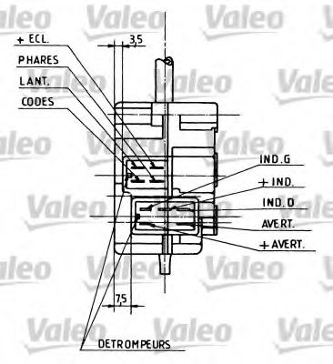 Под рулевой переключатель VALEO 251105