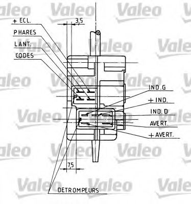Под рулевой переключатель VALEO 251106