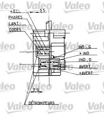 Под рулевой переключатель VALEO 251206