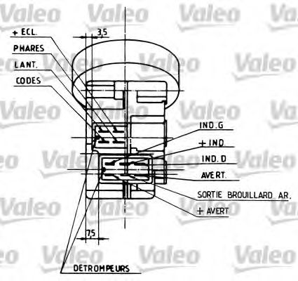 Под рулевой переключатель VALEO 251210