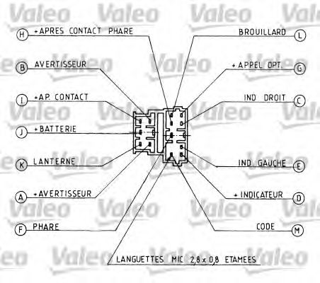 Под рулевой переключатель VALEO 251219