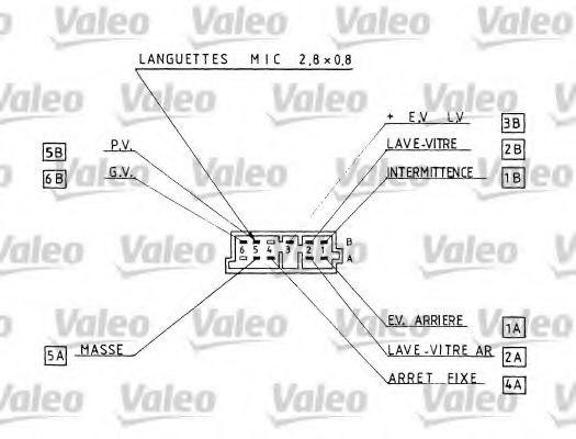 Под рулевой переключатель VALEO 251270