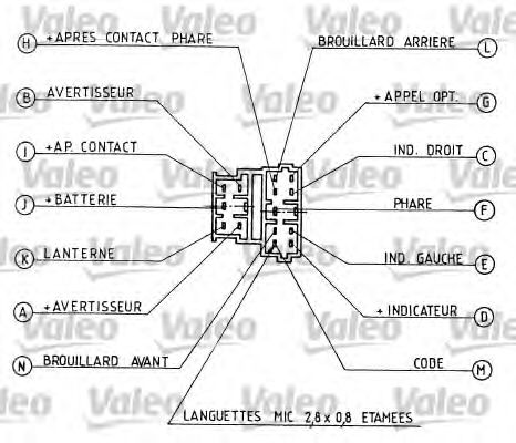 Под рулевой переключатель VALEO 251280