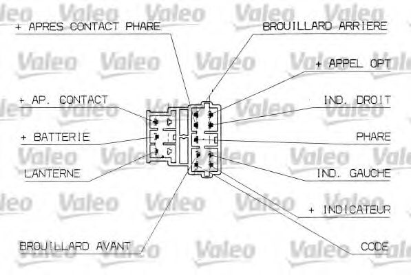 Под рулевой переключатель VALEO 251304