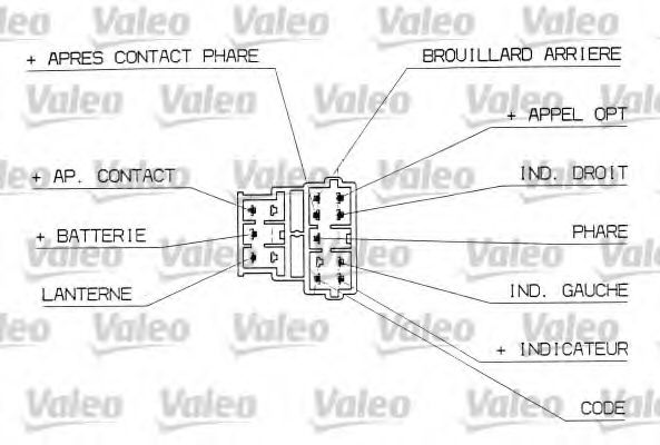Под рулевой переключатель VALEO 251305