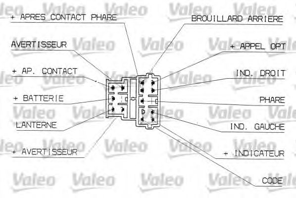 Под рулевой переключатель VALEO 251308