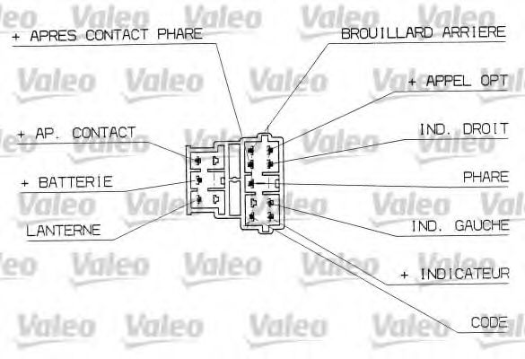 Под рулевой переключатель VALEO 251310