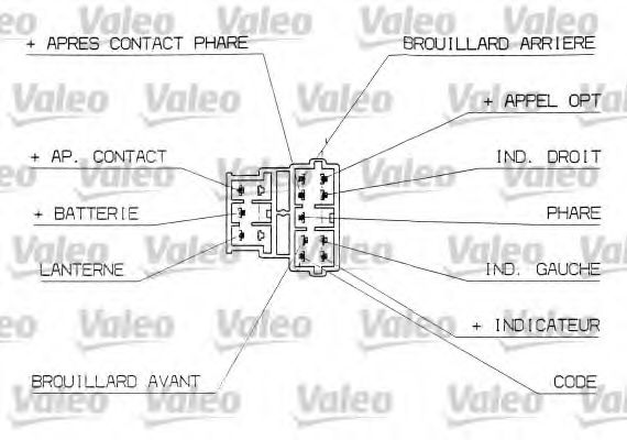 Под рулевой переключатель VALEO 251311