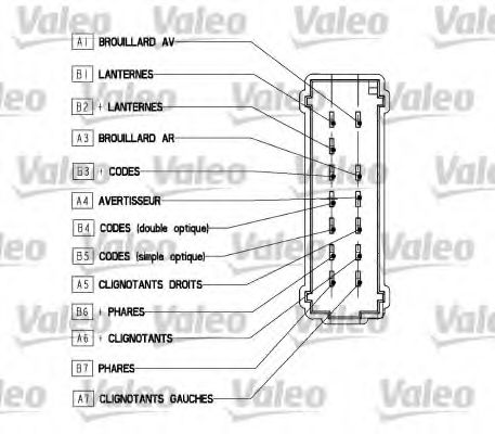 Под рулевой переключатель VALEO 251565