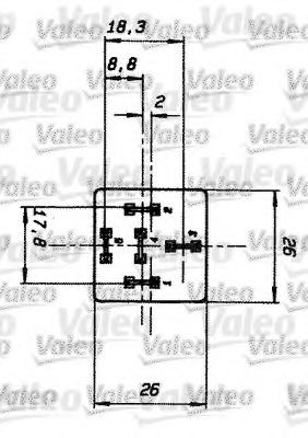 Реле, рабочий ток VALEO 643818 Реле, рабочий ток VALEO 643818