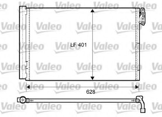 Радиатор кондиционера VALEO 814011