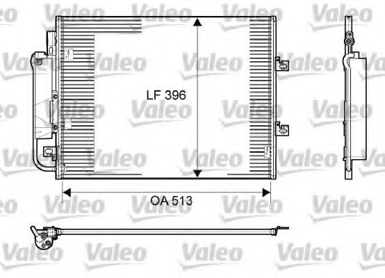 Радиатор кондиционера VALEO 814061