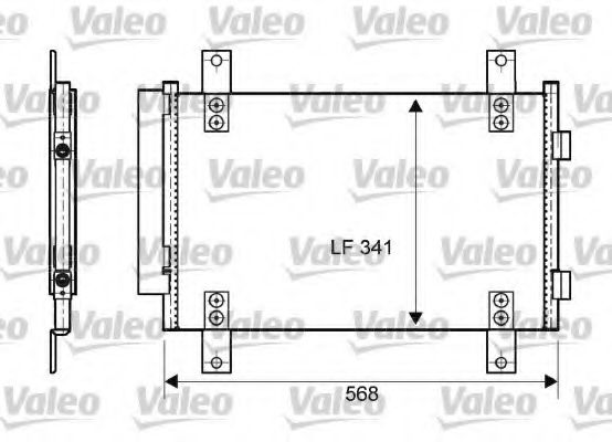 Радиатор кондиционера VALEO 814081