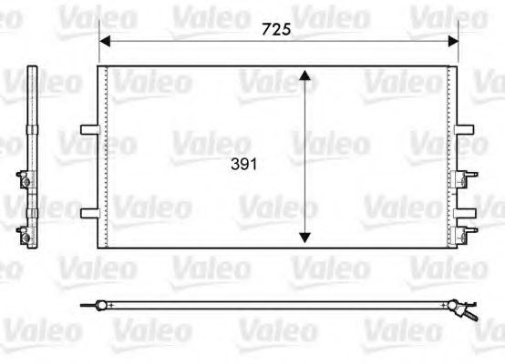 Радиатор кондиционера VALEO 814087