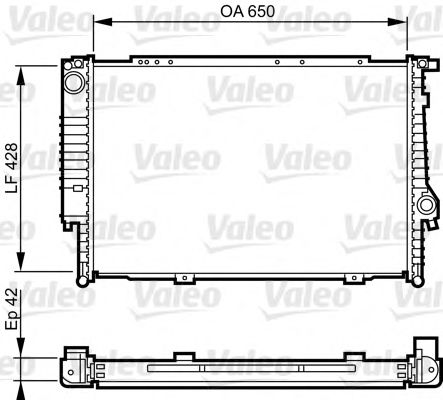 Радиатор охлаждения двигателя VALEO 732593