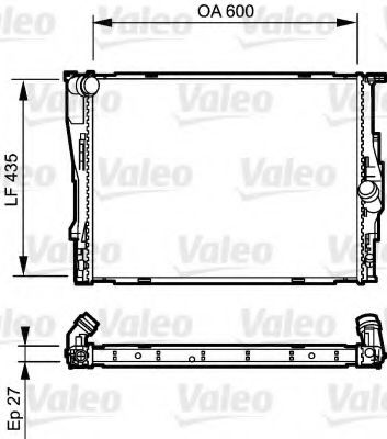 Радиатор охлаждения двигателя VALEO 735194