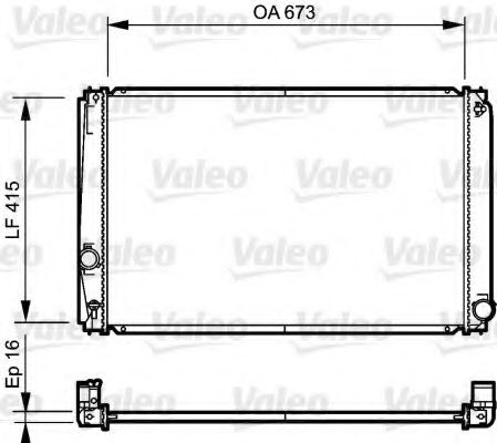 Радиатор охлаждения двигателя VALEO 735215